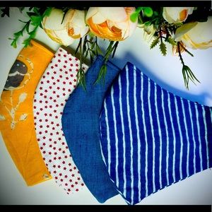 4 Pack Masks for women, breathable, 3 layers